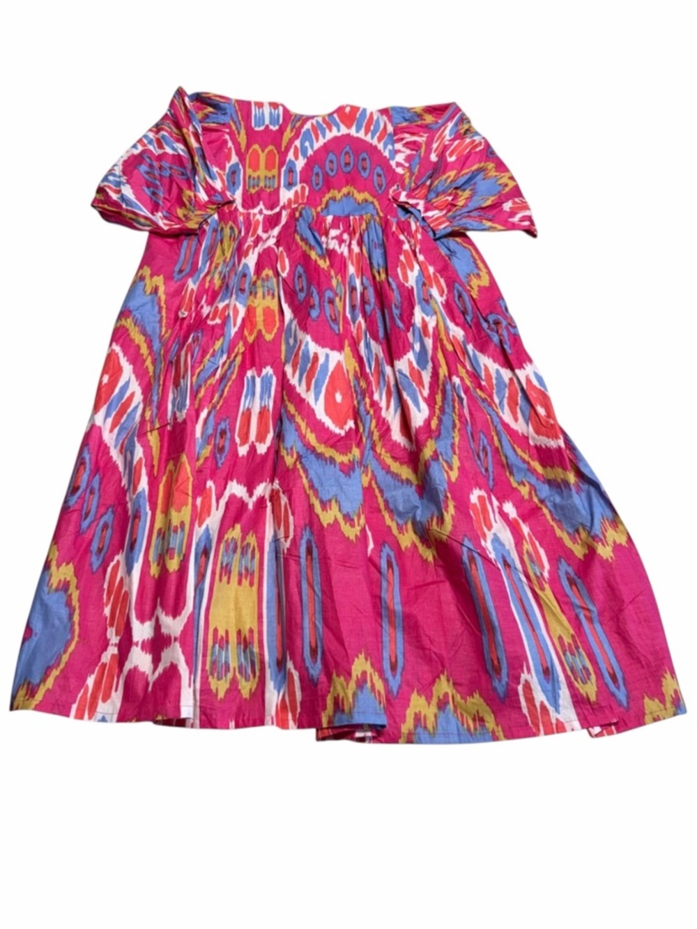 House of Sundar Hibiscus Liana Midi Dress Women’s Medium Boho Resortwear Summer - Picture 5 of 7